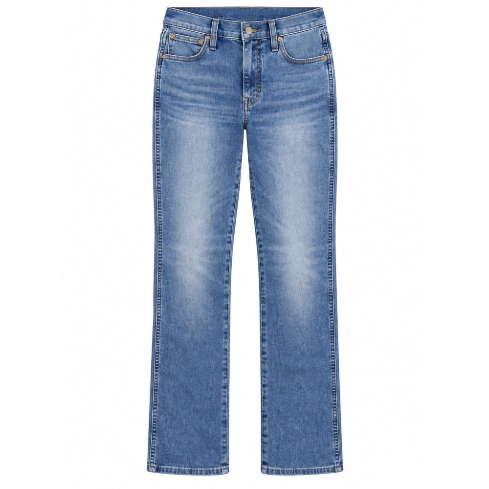 J.Crew Vintage Slim Straight Jeans Size 24 High Rise Blue Wash Stretch Denim
